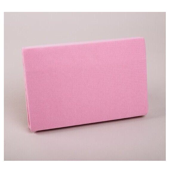Gyermek Jersey matt rózsaszín gumis lepedő 70x140 cm