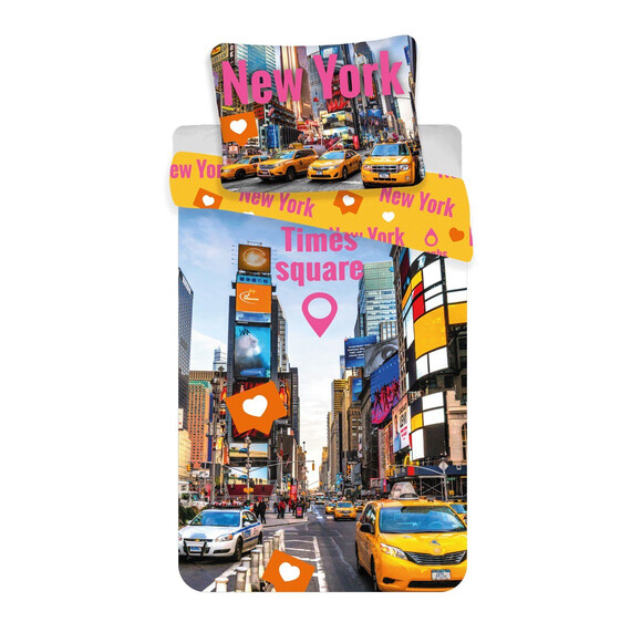 Times Square 2 részes pamut-vászon ágyneműhuzat
