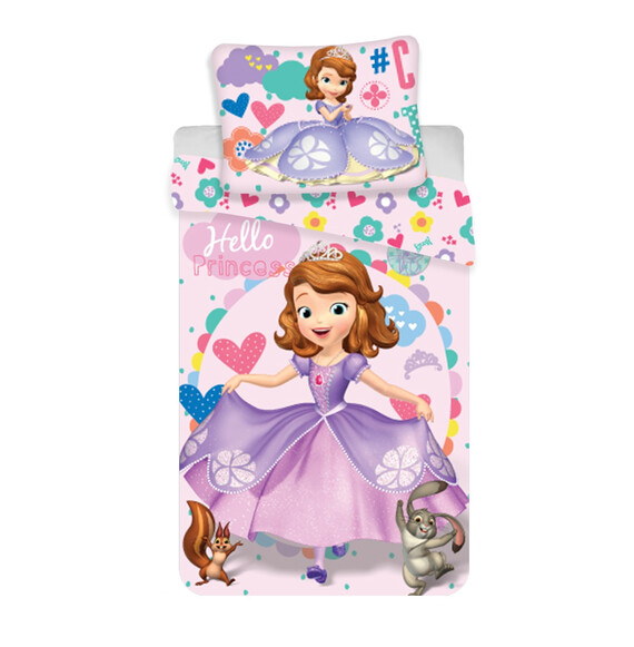 Sofia hello Princess 2 részes Disney pamut-vászon gyerek ágynemű