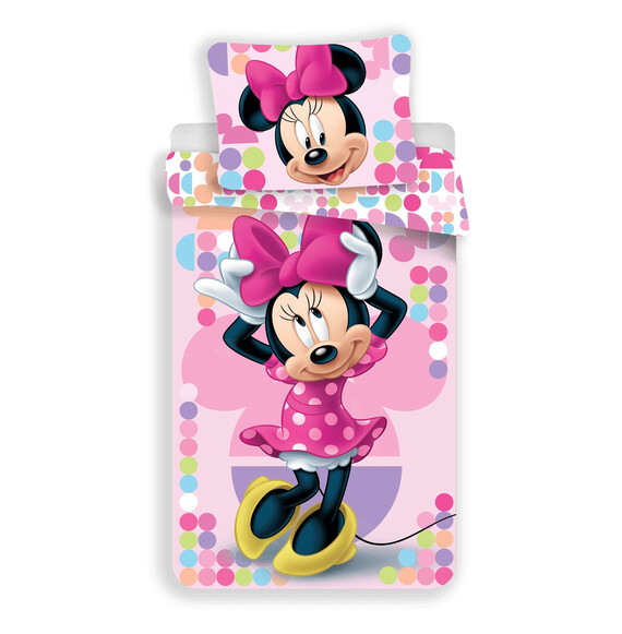 Minnie Mouse pink 2 részes Disney gyerek ágyneműhuzat jav-118